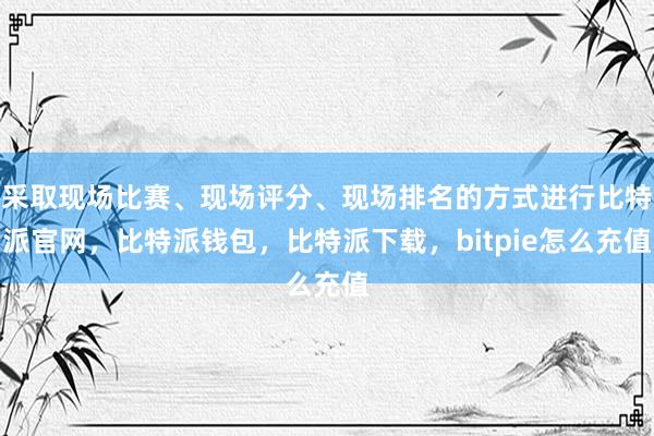 采取现场比赛、现场评分、现场排名的方式进行比特派官网，比特派钱包，比特派下载，bitpie怎么充值