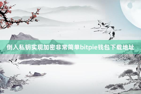 倒入私钥实现加密非常简单bitpie钱包下载地址