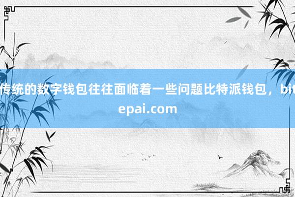 传统的数字钱包往往面临着一些问题比特派钱包，bitepai.com