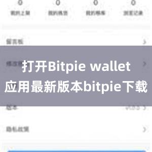 打开Bitpie wallet应用最新版本bitpie下载