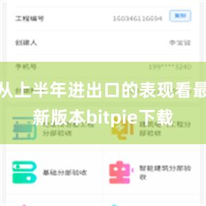 从上半年进出口的表现看最新版本bitpie下载