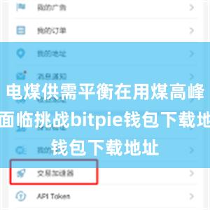 电煤供需平衡在用煤高峰期面临挑战bitpie钱包下载地址